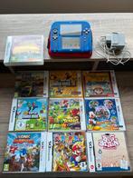 Nintendo 2ds (blauw doorzichtig) met oplader en 10 games, Spelcomputers en Games, Spelcomputers | Nintendo 2DS en 3DS, Met games