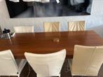 eettafel 200x90cm hout, Huis en Inrichting, Tafels | Eettafels, Ophalen, Zo goed als nieuw, Rechthoekig, 50 tot 100 cm