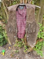 Leren gilet Salty Dog, met franjers, Salty dog, Bruin, Maat 42/44 (L), Ophalen of Verzenden