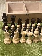 Vintage  houten staunton  Koninghoogte 71 mm, Ophalen of Verzenden, Zo goed als nieuw