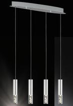 Moderne hanglamp met vier lichtpunten, Ophalen of Verzenden, Zo goed als nieuw, Metaal, Minder dan 50 cm