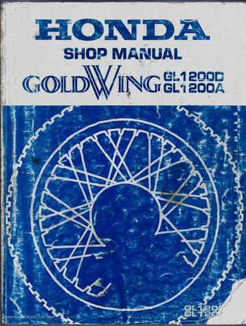 Honda GL1200 D GL1200 A Goldwing shop manual (7436z)