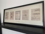 Ingelijste Ikea olunda Leonardo da Vinci  tekeningen, Huis en Inrichting, Ophalen, Overige materialen, Zo goed als nieuw, 100 tot 125 cm