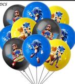 Nieuw !!  Set met 9 Sonic the Hedgehog ballonnen. Versiering, Ophalen of Verzenden, Nieuw, Versiering, Verjaardag