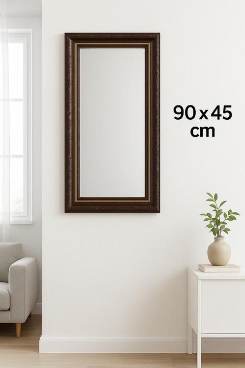 Klassieke Spiegel met Houten Lijst, Huis en Inrichting, Woonaccessoires | Spiegels, Minder dan 50 cm, Minder dan 100 cm, Rechthoekig