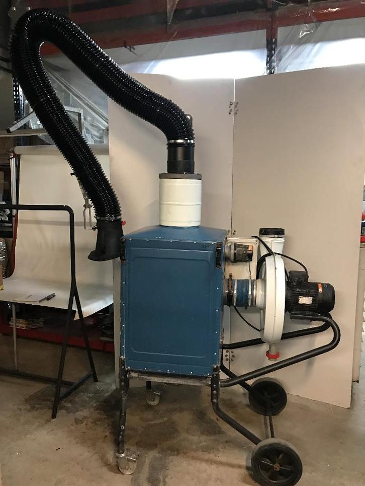 Lasdampafzuiger, Nederman, 400 volt, smoorklep, Doe-het-zelf en Verbouw, Ventilatie en Afzuiging, Gebruikt, Afzuiger, Ophalen