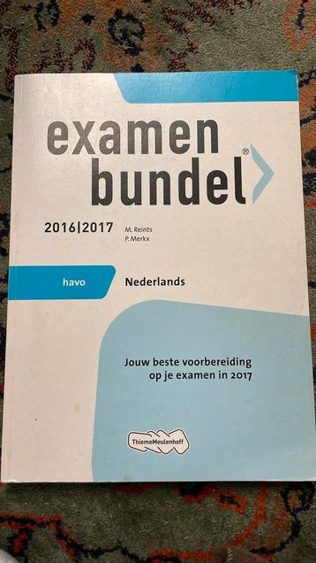 Examen bundel Nederlands 2016/2017 beschikbaar voor biedingen