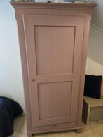 Mooie kledingkast - brocante kast - grenen 1 deurskast, Huis en Inrichting, Kasten | Kledingkasten, Ophalen, Gebruikt, 100 tot 150 cm