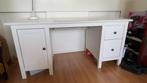 Ikea Hemnes buro met burostoel en vloerbeschermer, Huis en Inrichting, Ophalen, Zo goed als nieuw, Bureau