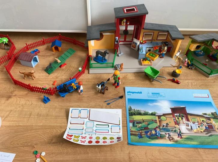 Playmobil 9275 Dierenpension, Kinderen en Baby's, Speelgoed | Playmobil, Zo goed als nieuw, Complete set, Ophalen of Verzenden
