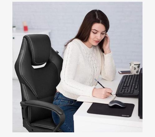 Ergonomische bureaustoel zwart gamestoel, Huis en Inrichting, Bureaustoelen, Nieuw, Zwart, Ophalen of Verzenden