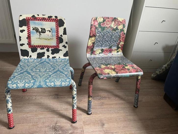 Vintage Kinderstoeltjes - Unieke Designs, Antiek en Kunst, Antiek | Meubels | Stoelen en Banken, Ophalen