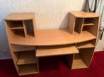 Licht houten computer bureau met opbergruimte, Huis en Inrichting, Kasten | Computermeubels, Ophalen, Gebruikt, 70 tot 120 cm