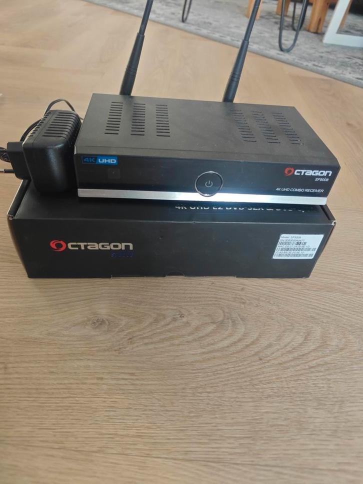 Octagon SF8008 4K UHD Combo Receiver, Audio, Tv en Foto, Decoders en Harddiskrecorders, Zo goed als nieuw, Decoder, Ophalen of Verzenden