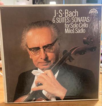 Milos Sádlo - J.S. Bach 6 suites for solo cello RARE beschikbaar voor biedingen