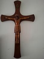 Jezus aan kruis - kruisbeeld 64x39 cm, Antiek en Kunst, Antiek | Religie, Ophalen