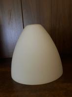 wit melkglas lampenkap, Huis en Inrichting, Lampen | Hanglampen, Ophalen of Verzenden, Minder dan 50 cm, Retro, Glas