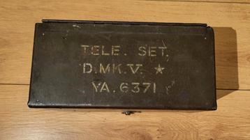 Britse Tele Set D MkV* YA6371 veldtelefoon beschikbaar voor biedingen