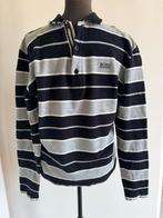 Hugo Boss Polo Gestreept - Maat M, Maat 48/50 (M), Ophalen of Verzenden, Hugo Boss, Grijs