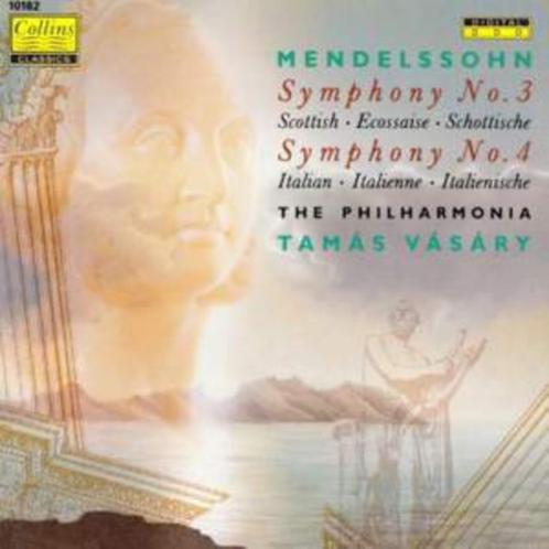 MENDELSSOHN Symphony no. 3 & 4 CD VASARY COLLINS, Cd's en Dvd's, Cd's | Klassiek, Gebruikt, Orkest of Ballet, Romantiek, Ophalen of Verzenden