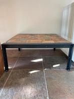 dBodhi salontafel 80x80 Mangohout / Staal, Ophalen, 50 tot 100 cm, Vierkant, 50 tot 100 cm