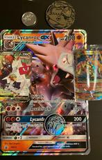 Lycanroc GX mega card + 2 munten + 1 point coin + Charizard, Hobby en Vrije tijd, Verzamelkaartspellen | Pokémon, Ophalen, Zo goed als nieuw