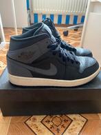 Jordan 1 Mid Black/Grey - 43 (9.5), Zwart, Air Jordan, Ophalen of Verzenden, Sneakers of Gympen