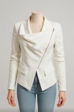 Witte blazer Drôle de Copine maat M met ritsdetail, Kleding | Dames, Jasjes, Kostuums en Pakken, Maat 38/40 (M), Wit, Ophalen of Verzenden