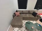 Taupe hoekbank/slaapbank met opberg, Huis en Inrichting, Banken | Bankstellen, Ophalen, Gebruikt, Hoekbank, Driepersoons
