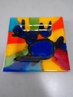 Kleurrijk glazen schaaltje  met Eland, Ophalen of Verzenden