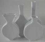 Vaas / Tulpenvaas wit hoogglans hoogte 15 cm, Huis en Inrichting, Woonaccessoires | Vazen, Wit, Aardewerk of Porselein, Nieuw