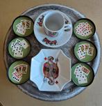 Lot vintage kaartspelservies,9dlg kaartspelset Mitterteich, Ophalen of Verzenden