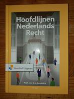 NIEUW! Hoofdlijnen Nederlands Recht 14e druk 9789001593193, Nieuw, Noordhoff Uitgevers, Beta, HBO