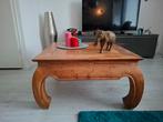 Opiumtafel, Huis en Inrichting, Tafels | Salontafels, Teakhout, Gebruikt, 50 tot 100 cm, Vierkant