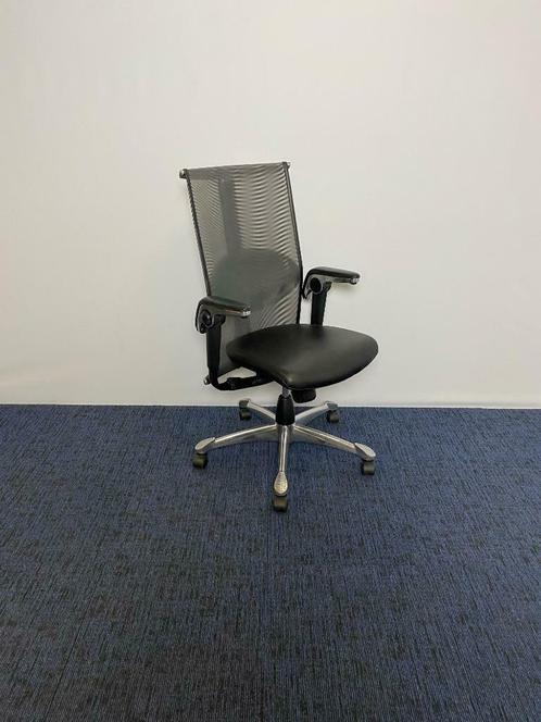 33 x Luxe directiestoel HÅG H09 - Inspiration 9220 - zwart, Huis en Inrichting, Stoelen, Gebruikt, Vijf, Zes of meer stoelen, Leer