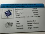 IGE tanzanite violet blauw 3,81ct, Ophalen of Verzenden, Zo goed als nieuw
