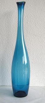 Kobalt blauwe Leerdam fles Meydam / Van de Marel, Ophalen of Verzenden