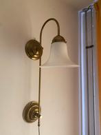 Mooie messing wandlamp, Huis en Inrichting, Ophalen of Verzenden, Gebruikt, Metaal