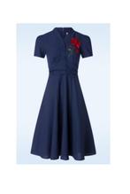 Timeless London jurk - Nieuw met kaartje - Maat M, Kleding | Dames, Ophalen of Verzenden, Nieuw, Maat 38/40 (M), Blauw