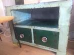 lage kast, tv meubel ijzer vintage groen/ donkergroen, Ophalen