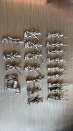 Kleine ijzeren soldaatjes (homemade?), Ophalen of Verzenden, Zo goed als nieuw, Groter dan 1:32