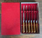 Vintage Abenz roestvrij messenset met bakelieten handvat, Antiek en Kunst, Ophalen of Verzenden