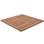 Teakhouten terras tafelblad vierkant 70 x70 cm, 50 tot 100 cm, Nieuw, Vierkant, Teakhout
