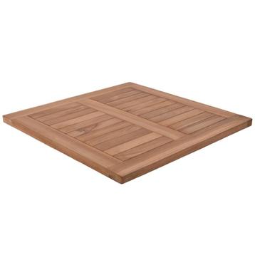 Teakhouten terras tafelblad vierkant 70 x70 cm beschikbaar voor biedingen