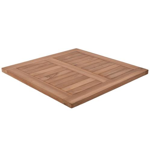 Teakhouten terras tafelblad vierkant 70 x70 cm, Huis en Inrichting, Tafels | Eettafels, Nieuw, 50 tot 100 cm, 50 tot 100 cm, Vierkant