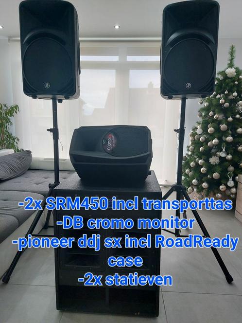 Mackie srm 450 - db cromo - pioneer ddj sx, Muziek en Instrumenten, Versterkers | Keyboard, Monitor en PA, Zo goed als nieuw, P.A.