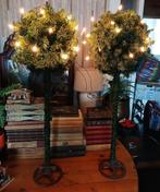 Aparte kerstbomen conifeer bol lichtjes gietijzer standaard, Ophalen of Verzenden