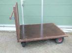 Zeer degelijke stevige plateauwagen transportwagen hooi stro, 100 liter of meer, Ophalen of Verzenden, Gebruikt, Transportkar