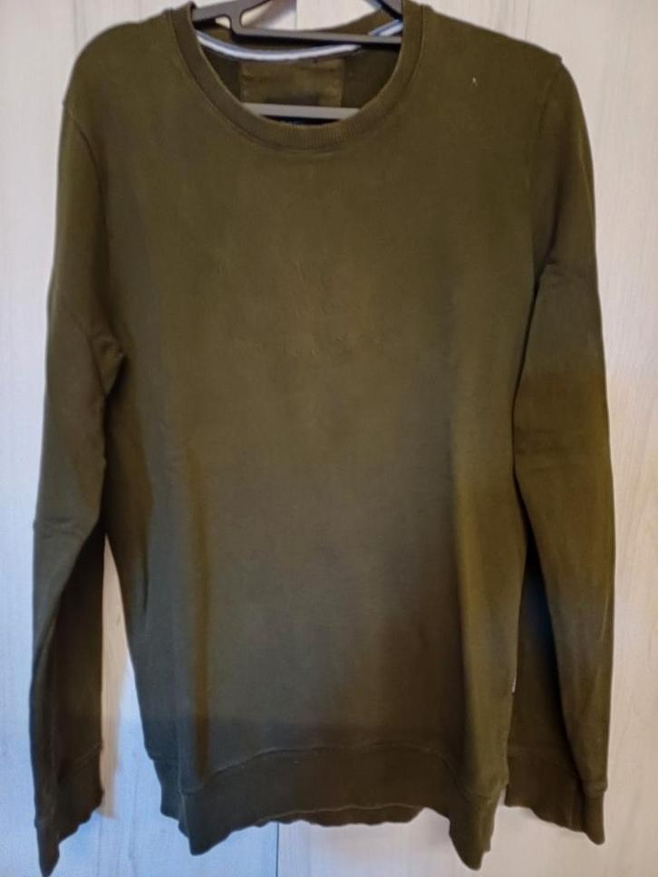 Chasin' Sweater Legergroen Maat M, Kleding | Heren, Truien en Vesten, Zo goed als nieuw, Maat 48/50 (M), Groen, Ophalen of Verzenden