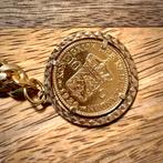 Gouden Tientje Wilhelmina 1926 in hanger, Postzegels en Munten, Ophalen, Goud, Koningin Wilhelmina, Losse munt